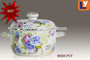<span class=keywords><strong>Set</strong></span> di <span class=keywords><strong>3</strong></span> pezzi di casseruola di smalto popolare del sud America - Product Image 4