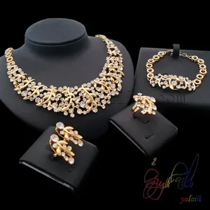 panyu jewelry factory produce Saudi Arabian jewelry set costume jewelry necklace and earring sets