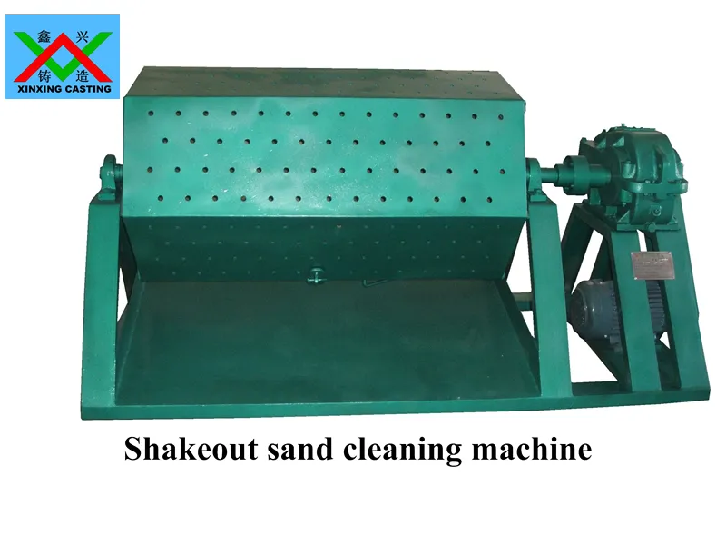 Döküm yüzey kum temizleme makinesi Altıgen Varil Tipi Takas Makinesi