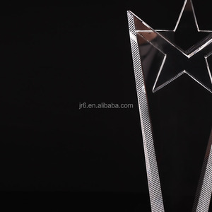 Cadeaux d'affaires Fait Main Cinq Étoiles Personnalisé Trophée de Cristal - Product Image 5