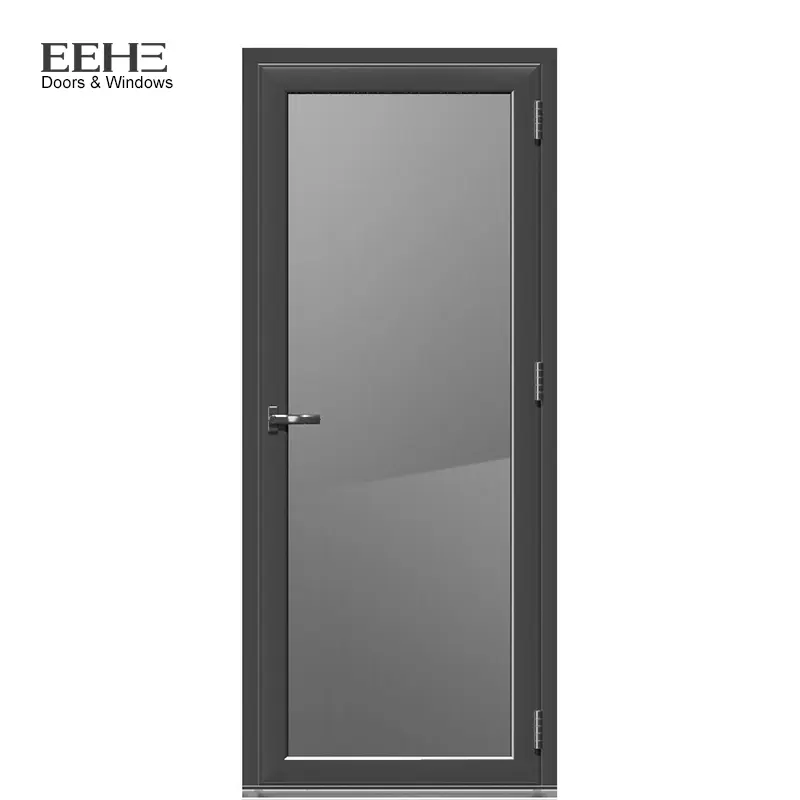 Aluminum doors windows triple glass bulletproof door with lock