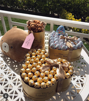 Boîtes cadeaux personnalisées de luxe Mickey Mouse en papier pour fleurs, en-cas, chocolat, bonbons