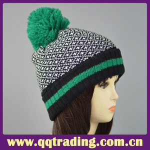 The knitting boomer winter warmth good header device wool hat hat - Product Image 2