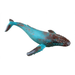 Humpback Điêu Khắc Cá Voi Điêu Khắc Trang Trí Nội Thất Nhựa Giả Gỗ - Product Image 1