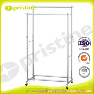 ที่ตั้งแขวนเสื้อผ้าโลหะแบบพกพาสำหรับเฟอร์นิเจอร์ซักรีดที่เก็บในบ้านแบบ DIY - Product Image 5