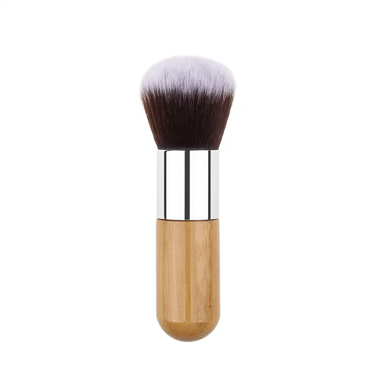 Powder Brush Large Kabuki Foundation Brush Top Seller Single Bamboo 2019 Opp Bag Fiber Makeup Foundation Facial Cosmetics Tools