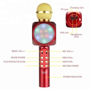 Lecteur de musique portable avec microphone USB de vente chaude avec prise en charge du chant KTV pour IOS et Android Communication sans fil à bas prix - Product Image 4