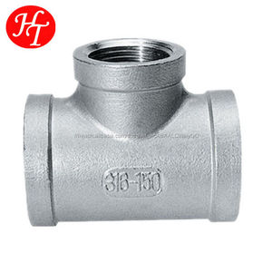 En acier inoxydable 304 316 raccord de tuyau té réduit, SS304/316/CF8M/cf8 té/coude/<span class=keywords><strong>union</strong></span>/couplage/mamelon - Product Image 1