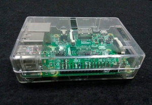 #15f100 <strong>Raspberry</strong> <strong>PI</strong> <strong>2</strong> B+ Square <strong>Case</strong> Transparent - Product Image 3