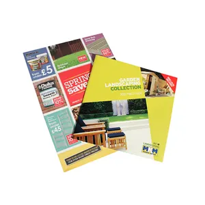 Custom Printing Booklet Catalogue Flyers Leaflet Brochure Magazine CMYK Coloring