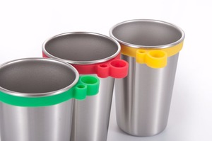 Tazas de café doble pared botella de <span class=keywords><strong>vino</strong></span> enlace con un anillo especial para tomar - Product Image 2