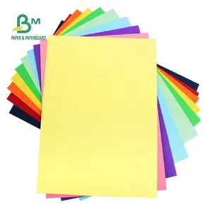 Papel Offset de colores sin revestimiento, tarjeta de Bristol de 80gsm, 100gsm, para hecho a mano, 70x100cm