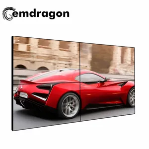 46 inch 2*2 אולטרה צר לוח lcd וידאו קיר תצוגת מחיר עם ארון מותקן ושחבור LCD מסך