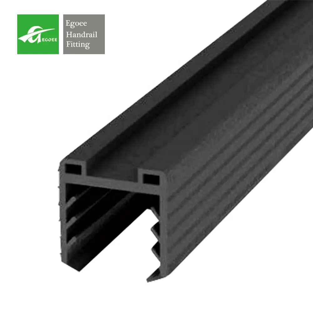 rubber profile for glass railing black glass rubber gasket stainless steel slot tube pipe glass railing fittings