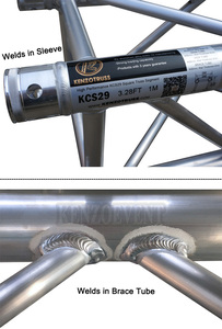 Structure en aluminium pour <span class=keywords><strong>scène</strong></span> <span class=keywords><strong>de</strong></span> DJ, <span class=keywords><strong>scène</strong></span> d'événement, utilisée en extérieur - Product Image 5