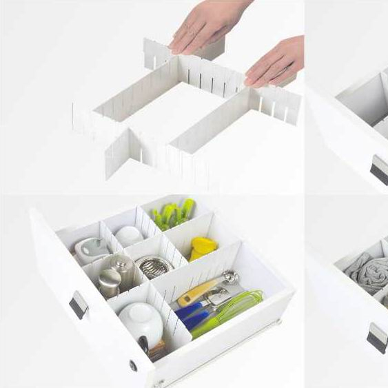 Низкая цена, бытовые пластиковые маленькие разделители для ящиков