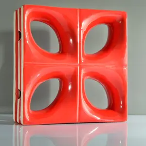 Hueco cobogo bloque clara esmaltado 3d ladrillo de cerámica