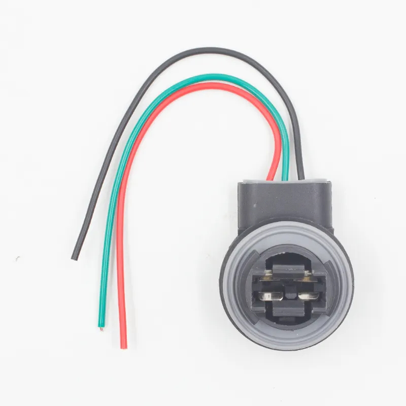 Automobile Wiring Harness Connector 3157 Led Bulb Holder Socket Adapter Lamp Base For T25 3157 Led Drl Turn Signal Light Socket