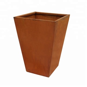 Pot <span class=keywords><strong>rectangulaire</strong></span> et léger en aluminium, pot de jardin en acier à cordage, rabotteuse en acier - Product Image 4