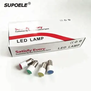 Ampoule LED haute luminosité, haute luminosité, 10mm 380V 220V 110V 48V 24V 12V 6.3V AC/DC, BA9S, boîte de 10 pièces