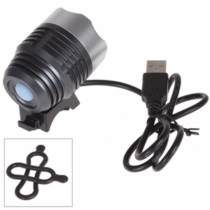 Mini Faro LED T6 Ricaricabile USB Impermeabile IPX5 per Ciclismo, Lampada Frontale per Bicicletta - Product Image 2