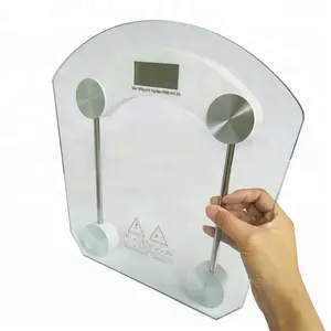 Marca de alta calidad fuerte cristal templado cuerpo conveniente de peso Báscula de baño digital
