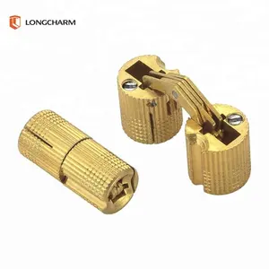 Bisagra de latón de 10mm, bisagra de bloqueo de 180 grados, bisagras pequeñas para muebles y cajas