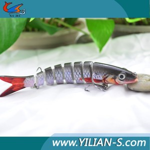 2015 señuelo de la pesca trucha marrón Multi articulado Swimbait cebo para pike - Product Image 2