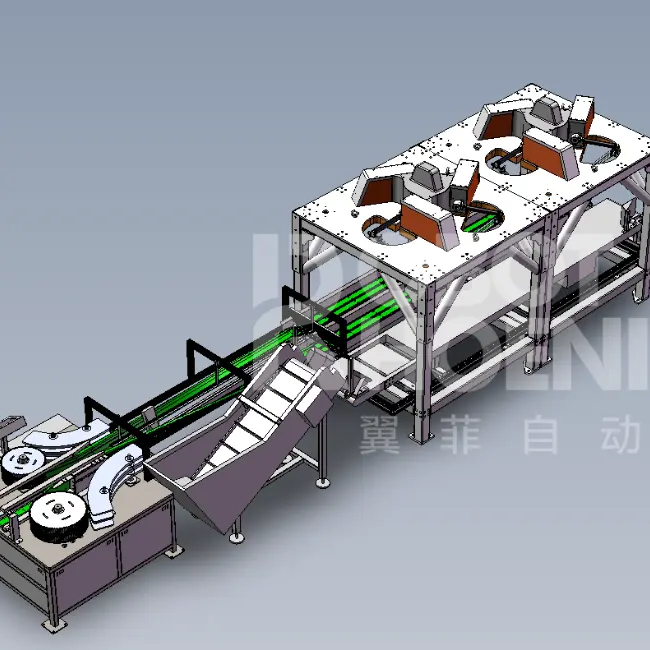 Kecepatan Tinggi Robotphoenix Botol Unscrambling Mesin 150PPM dengan Delta Robot untuk Barang Konsumen Industri