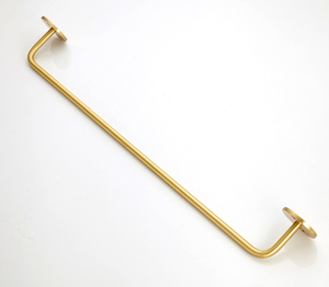 Qiansi Porte-serviettes mural simple en laiton massif brossé, design moderne, <span class=keywords><strong>pour</strong></span> <span class=keywords><strong>salle</strong></span> <span class=keywords><strong>de</strong></span> <span class=keywords><strong>bain</strong></span> d'hôtel, écologique, 60 cm - Product Image 4