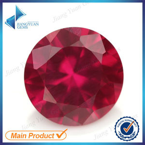 Grandes gemas sintéticas rubí #5 de la forma redonda Rubies venta - Product Image 2