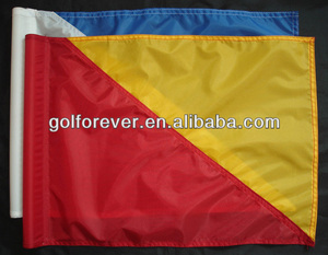 Drapeau de golf en nylon imprimé PEM FFG-03NT 500*360mm pour parcours de golf - Product Image 2