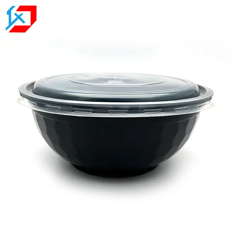 Aanpassen Verschillende Kleur Wit/Zwarte Ronde Microwaveable Bowls Plastic, 32Oz Plastic Wegwerp Slabakken