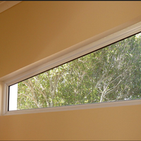 Fenêtres fixes en aluminium à double vitrage, design simple, luxe moderne, en verre