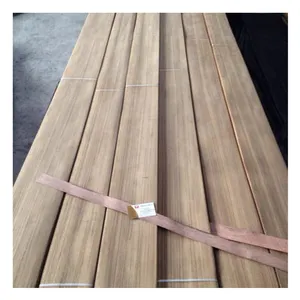 Iris Veneer Burma Jati Veneer Kayu Kuartal Cut untuk Interior Furniture