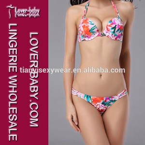 montaje inferior del sujetador y bragas tanga mujer <span class=keywords><strong>ropa</strong></span> de playa de empuje hacia arriba bikinis acolchado - Product Image 1