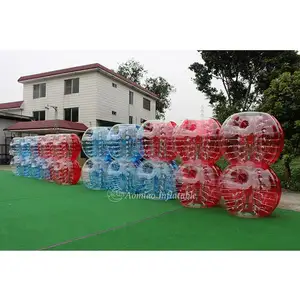 Half Red/ Blue Inflatable Bumper Bubble Soccer Ball With Window