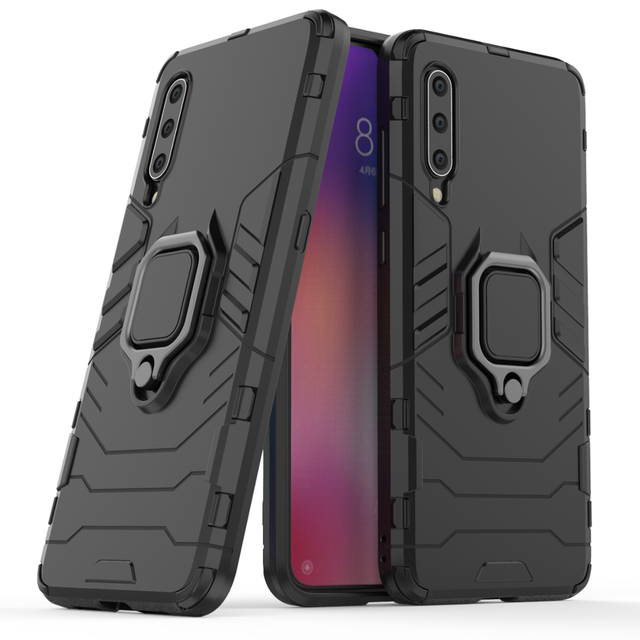 2 in 1 Rugged Hybrid TPU+PC Shockproof Dust-proof Kickstand Mobile Phone Case for for A50