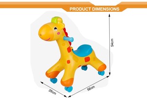 Toysbase divertente del fumetto giraffa <span class=keywords><strong>2</strong></span> in 1 giro sul bambino giocare auto - Product Image 6