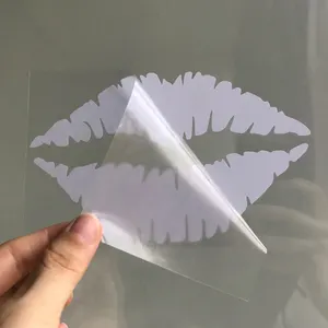 Thời Tiết Chống Tùy Chỉnh Lip Shape Vinyl Die Cut Xe Cửa Sổ Decal Sticker