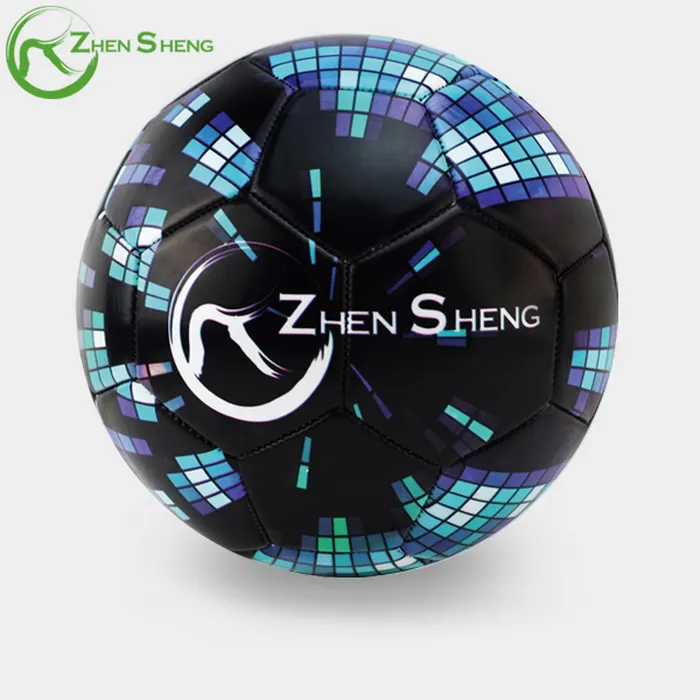 Zhensheng custom deflated mini pvc leather football soccer ball size 5 training equipment