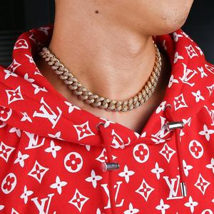 KRKC&CO 14k Oro Hip Hop Cadena Cubana de 12mm 18 Pulgadas - Product Image 1