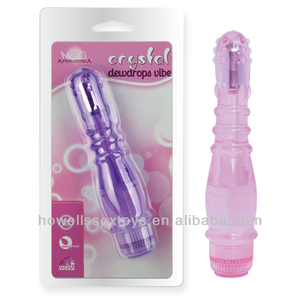 Aphrodisia Crystal Dauwdruppel Vibrator Multi-Speed Instelbare Power Tpe Abs Waterdicht Low Noise 2 Aa Aangedreven Persoonlijke Massager - Product Image 3