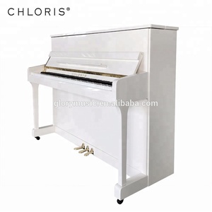 Piano droit blanc <span class=keywords><strong>Chloris</strong></span> 110, modèle de piano à clavier - Product Image 2