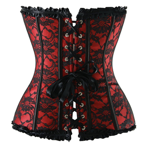 Femmes Bustier & Corset Sexy Gothique Vêtements Steampunk Corset Lace up Corsage <span class=keywords><strong>Basque</strong></span> Slimming Shaper Shaper Shoulder Corset S-6XL - Product Image 2