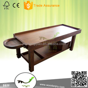 Lit en bois solide de <span class=keywords><strong>massage</strong></span> facial et extérieur de station thermale avec le cadre de <span class=keywords><strong>Shirodhara</strong></span> disponible pour des grossistes - Product Image 6