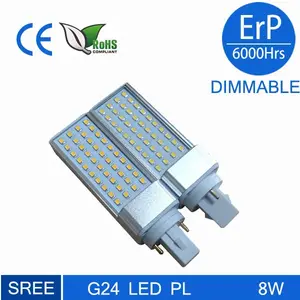 Lâmpada led g24 4 pinos, 4 pinos, plc, g24