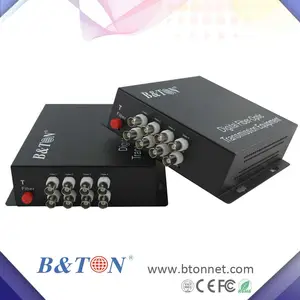 1080จุดอนาล็อก /Ahd/cvi/tvi IP กล้องวงจรปิดสัญญาณวิดีโอ Multiplexer, BNC เพื่อแปลงวิดีโอไฟเบอร์