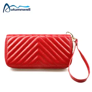 Dompet PU Panjang untuk Wanita, Tas Tangan, Dompet PU Panjang, Tas Tangan Pesta, Dompet Ritsleting untuk Wanita