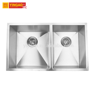 Excelente <span class=keywords><strong>fuente</strong></span> de <span class=keywords><strong>la</strong></span> fábrica Tamaño del apartamento acero inoxidable 304 doble fregadero de cocina - Product Image 1